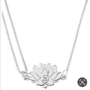 Alexand ani sterling lotus necklace